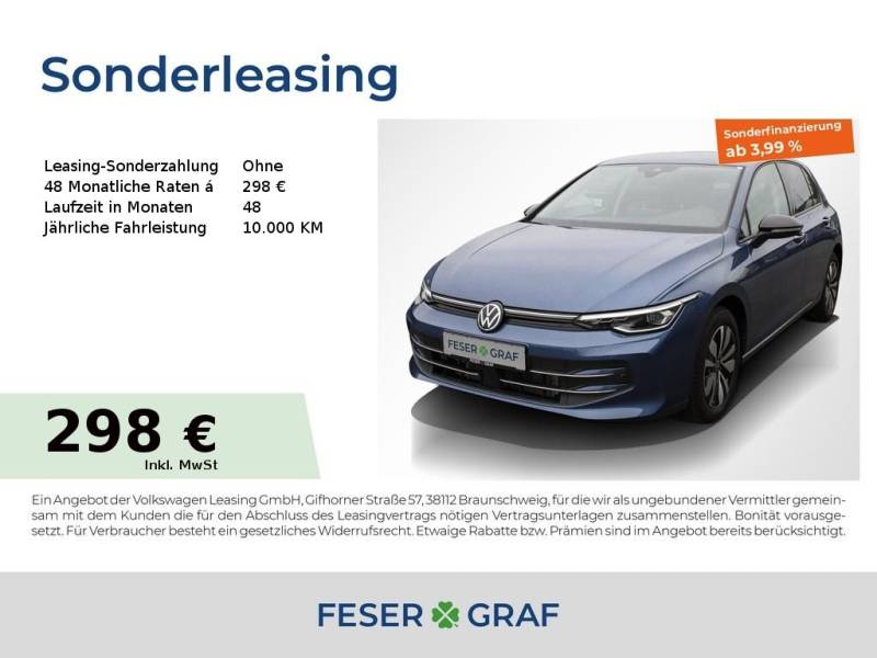 Volkswagen Golf 8 Goal 2.0 TDI DSG Navi AHK Kamera LED SiHz