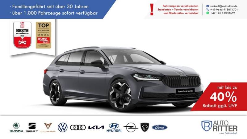 Skoda Superb Combi Sportline ACC-HuD-Stand-Hzg-AHK-...