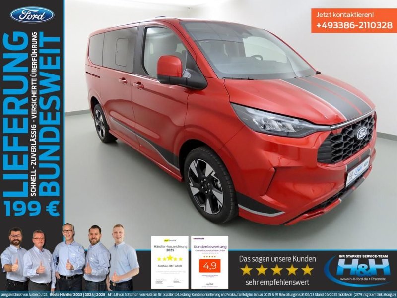 Ford Tourneo Custom 2.0 Aut. L1 Sport Pano+AHK+ACC