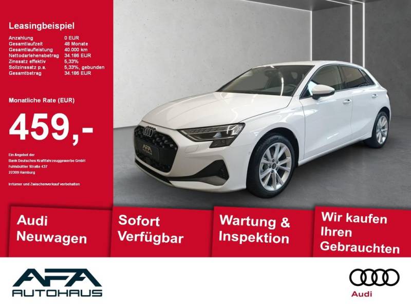 Audi A3 Sportback TFSI 85 kW S tronic SHZ*RFK*Klima