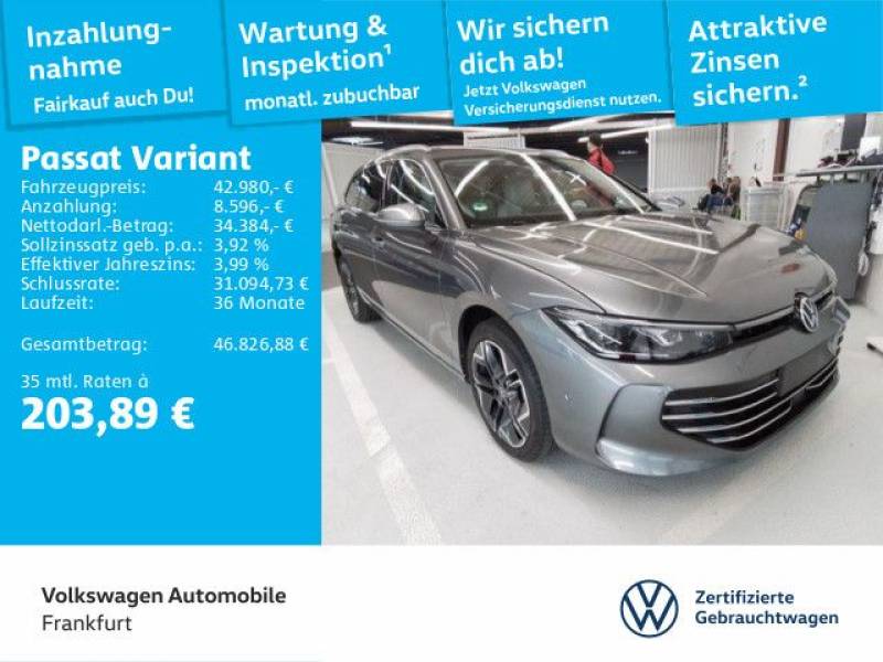 Volkswagen Passat Variant 1.5 TSI DSG eHybrid Navi IQ.Light