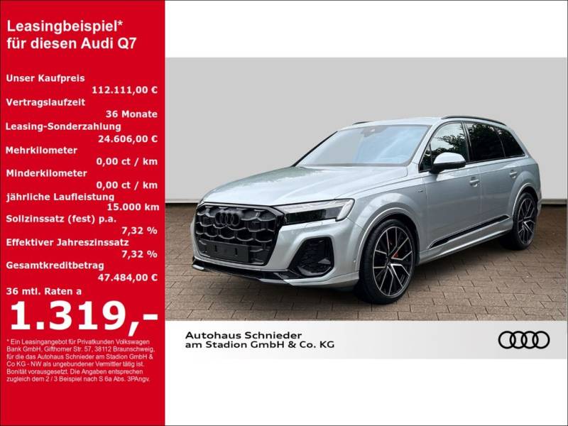 Audi Q7 50 TDI S-LINE+HUD+PANO+AHK+LEDER+STANDHZG+MAT