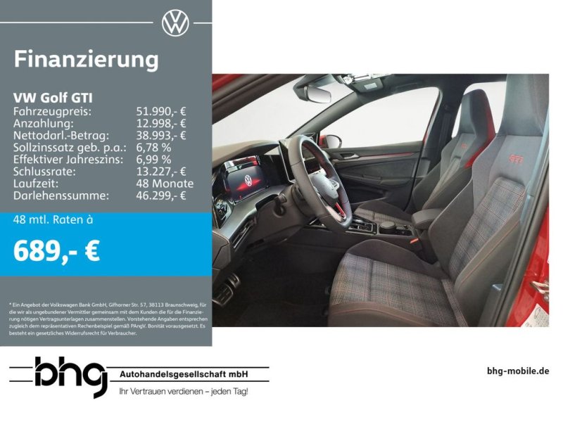 Volkswagen Golf GTI 2,0l TSI OPF  7- Gang-Doppelkupplungsge