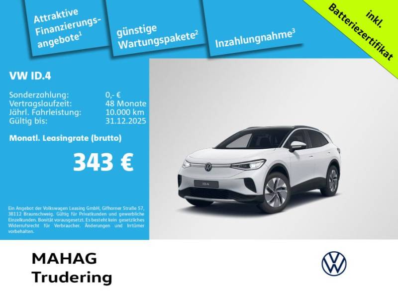 Volkswagen ID.4 Pure 125kW WärmePu CCS IQ.Light Navi ParkPi
