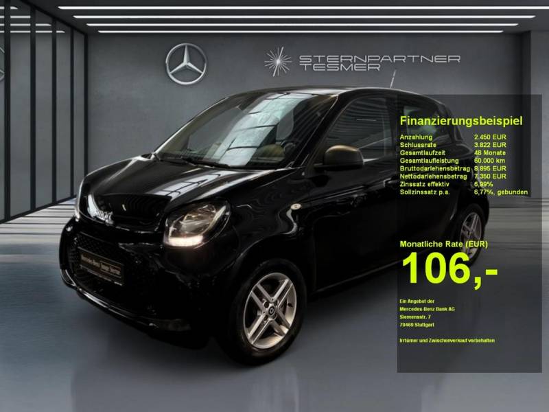 Smart EQ forfour Sitzheizung Tempomat Klimaautom. 22KW