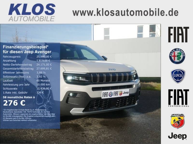 Jeep Avenger SUMMIT 1.2 T3 100 PS INFO KOMFORT