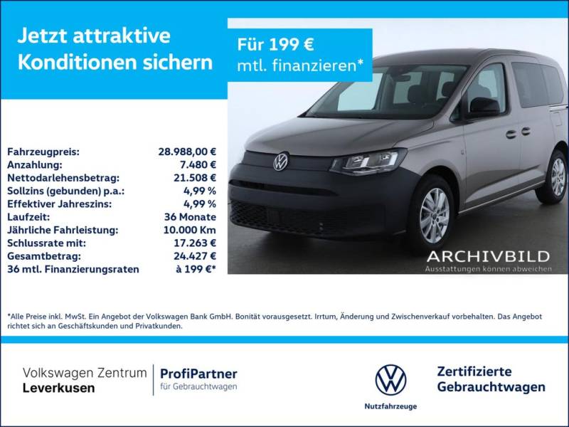 Volkswagen Caddy Kombi NAVI VIRT KAM KEYLESS SHZ PDC