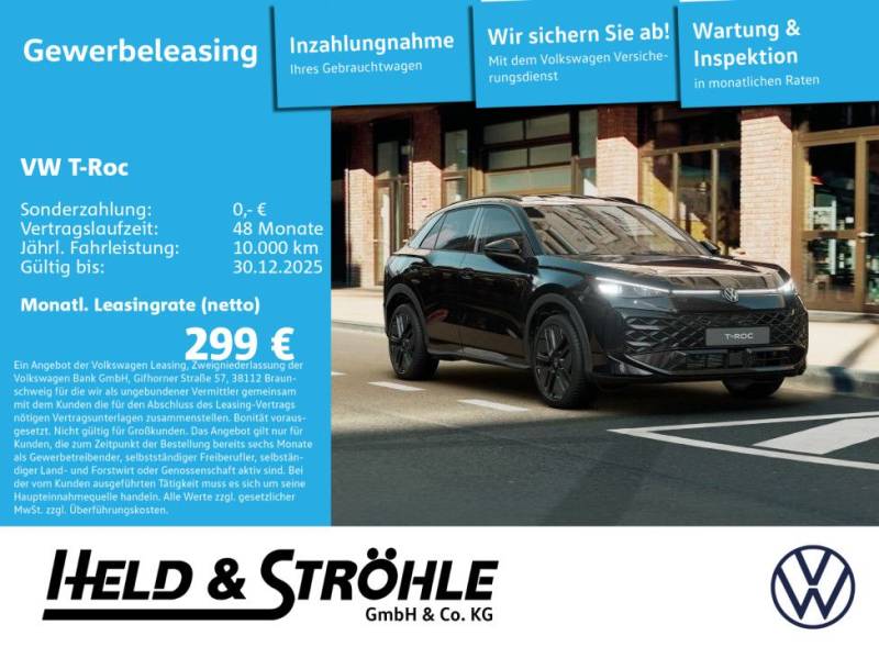 Volkswagen T-Roc R-Line 1.5l eTSI AHK BLK WKR IQ-Drive