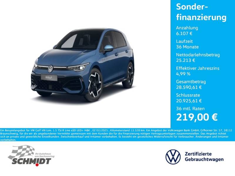 Volkswagen Golf VIII Lim. 1.5 TSI  R Line eSD LED+ HandK