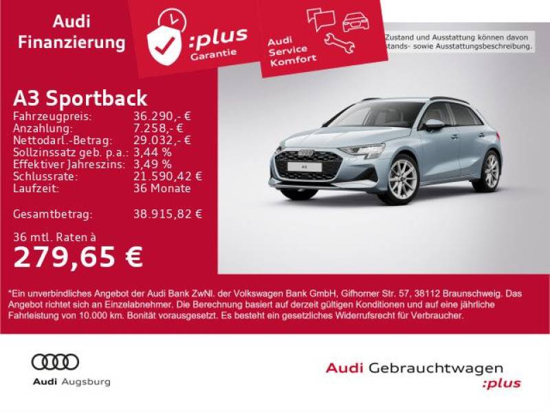 Audi A3 Sportback advanced 35 TDI S tr. ACC*LED*8fach