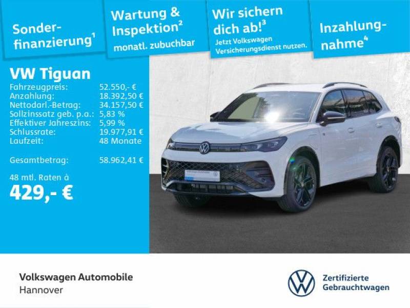 Volkswagen Tiguan 1.5 eHybrid DSG R-Line Navi AHK ACC DCC I