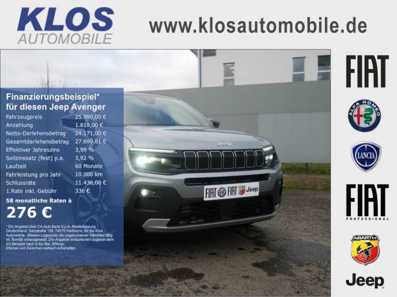Jeep Avenger SUMMIT 1.2 T3 100 PS INFO KOMFORT