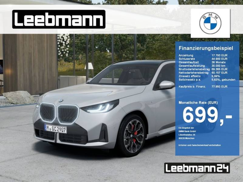 BMW X3 40d xDrive M-Sportpaket-Pro 20-Zoll/AHK/ACC