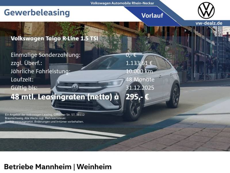 Volkswagen Taigo R-Line 1,5 l TSI DSG LED DAB APP