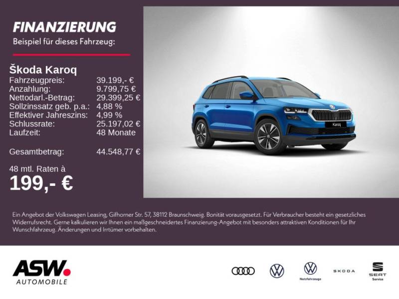 Skoda Karoq Balance 1,5 TSI 150PS DSG ACC PDC SHZ AHK