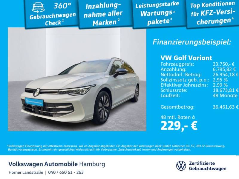 Volkswagen Golf VIII Variant Goal 2.0 TDI DSG AHK Kamera