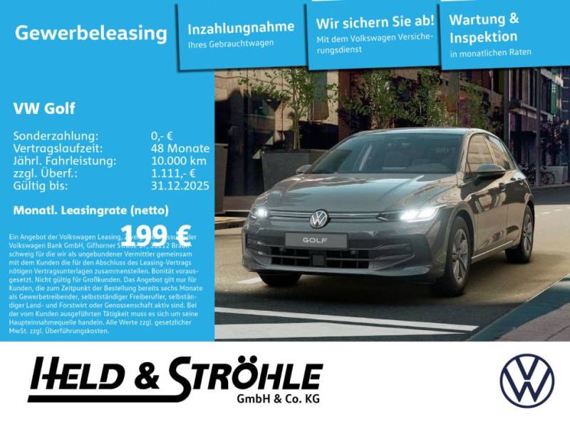 Volkswagen Golf Life 1.5 TSI PLUS-Leasing