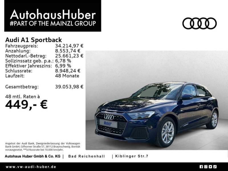Audi A1 Sportback adv 30 TFSI S tronic LED MMI SHZ