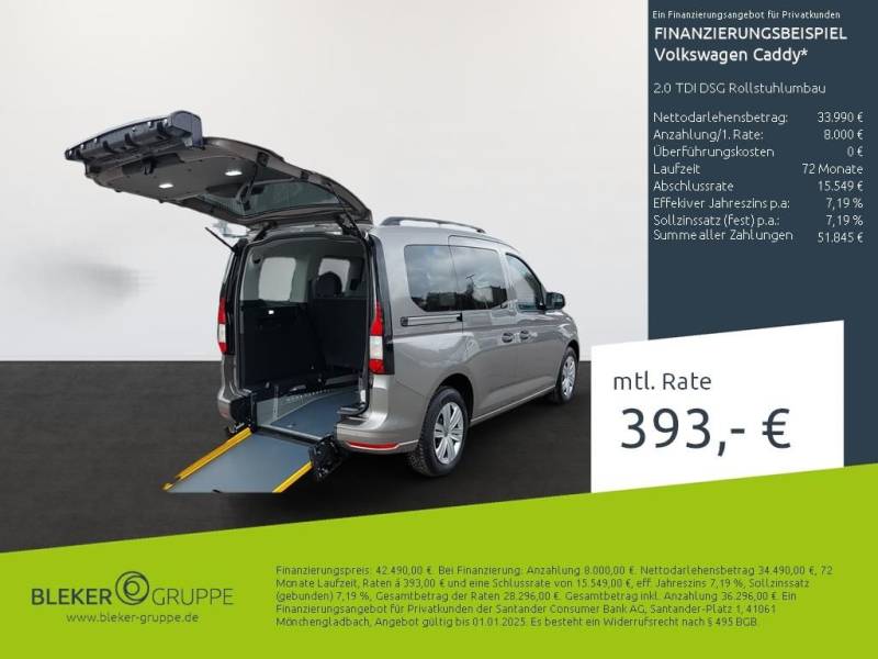 Volkswagen Caddy 2.0 TDI DSG Rollstuhlumbau