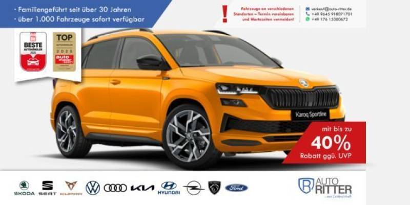 Skoda Karoq Sportline ACC-AHK-RFK-PANO-LED-Carplay-...
