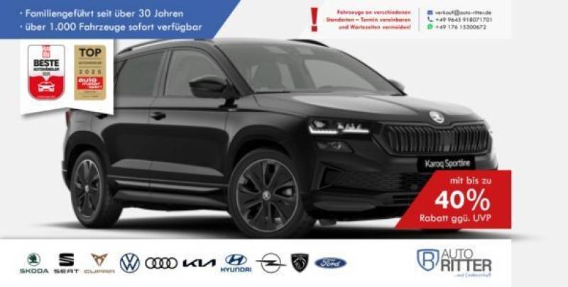 Skoda Karoq Sportline ACC-AHK-RFK-LED-Carplay-Klima...
