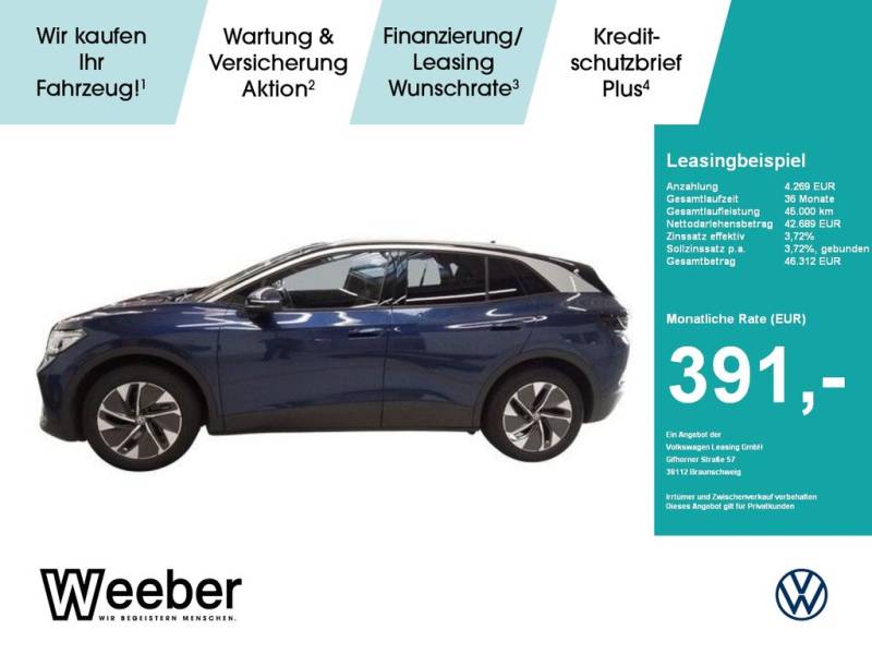 Volkswagen ID.4 Pro Sonderabschreibung NAVI AHK LED PANO ST