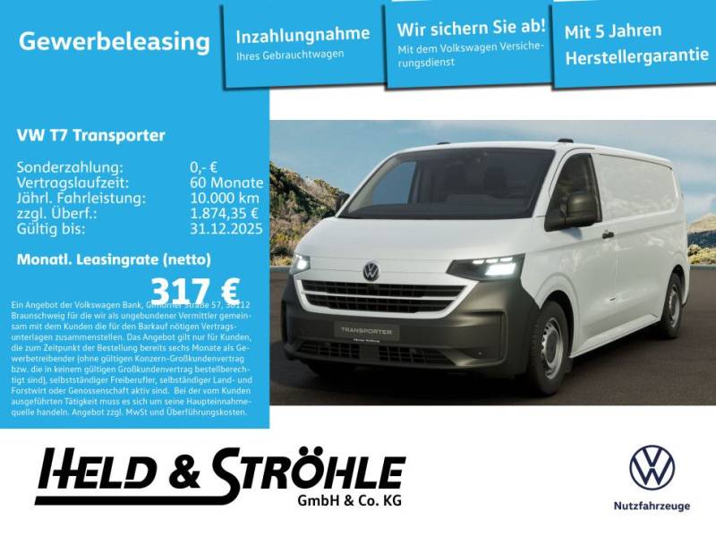 Volkswagen T7 Transporter Kasten TDI LR !AKTION!