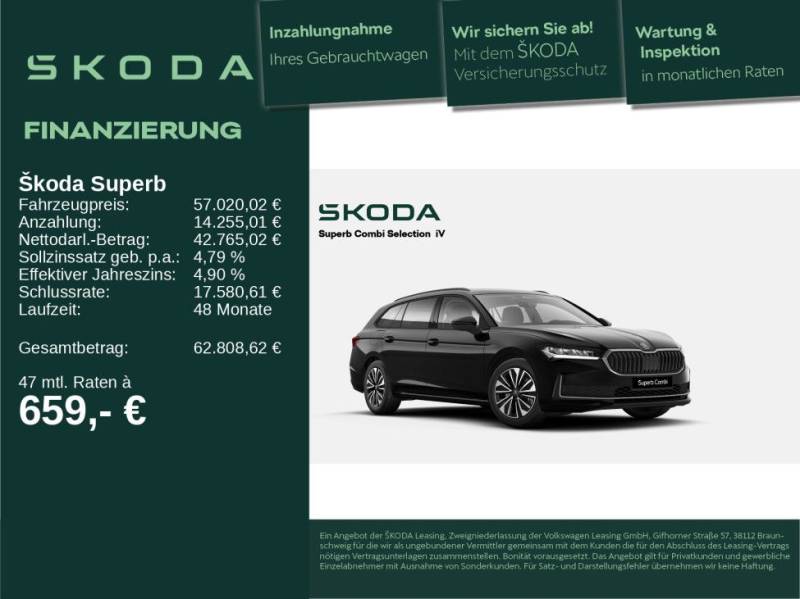 Skoda Superb Combi Selection 2,0 TDI 142kW 4x4 AHK SHZ