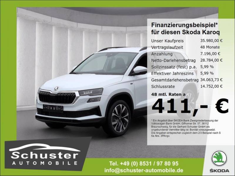 Skoda Karoq TOUR 1.5TSI*DSG AHK MatrixLED ACC el.Heckk