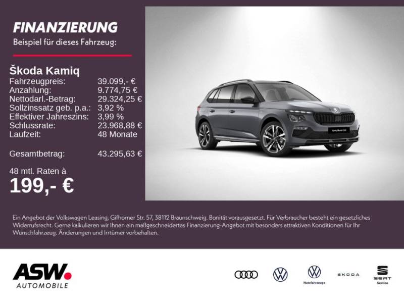 Skoda Kamiq Monte Carlo 1,5 TSI 150PS DSG ACC SHZ AHK