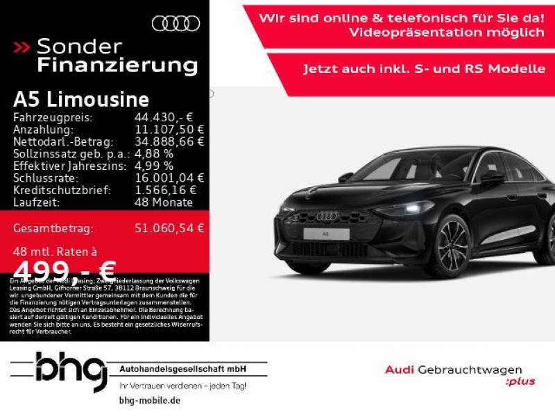 Audi A5 Limousine TFSI quattro S-tronic Business ACC
