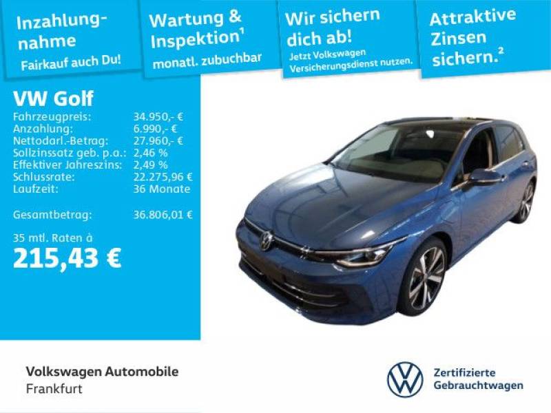 Volkswagen Golf VIII 1.5 TSI DSG eHybrid FrontAssist LEDPlu