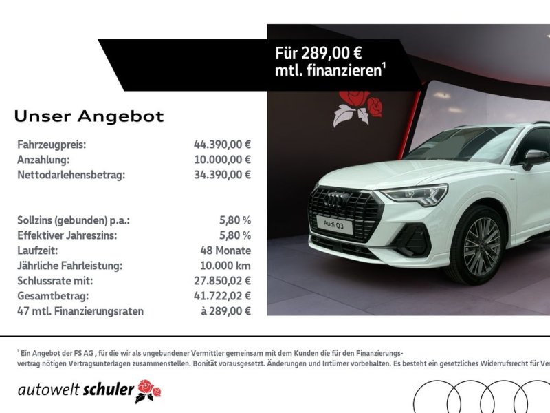 Audi Q3 35 1.5 TFSI S-tronic S-line AHK Navi LED ASI