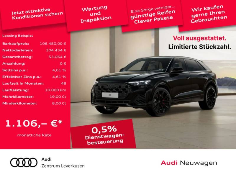 Audi Q8 TFSI e S line business LASER BandO AHK LEDER