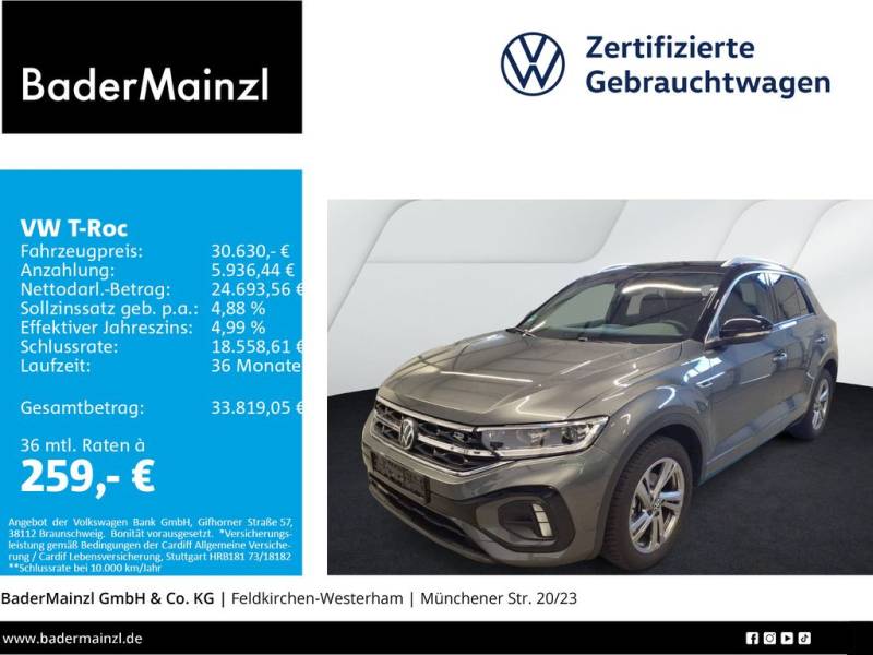 Volkswagen T-Roc 1.5 TSI DSG R-Line AHK Kamera ACC Navi SHZ