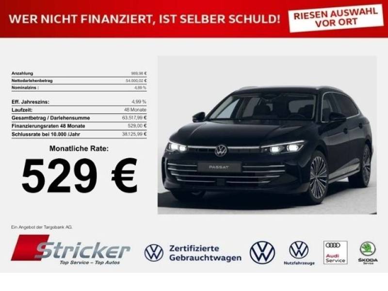 Volkswagen Passat  Elegance 2,0 l TDI DSG ,- mtl KLIMA LED