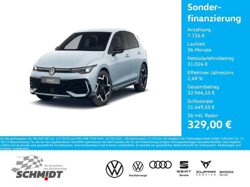 Volkswagen Golf VIII Lim. 2.0 TDI R Line DSG AHK STHZ HuD