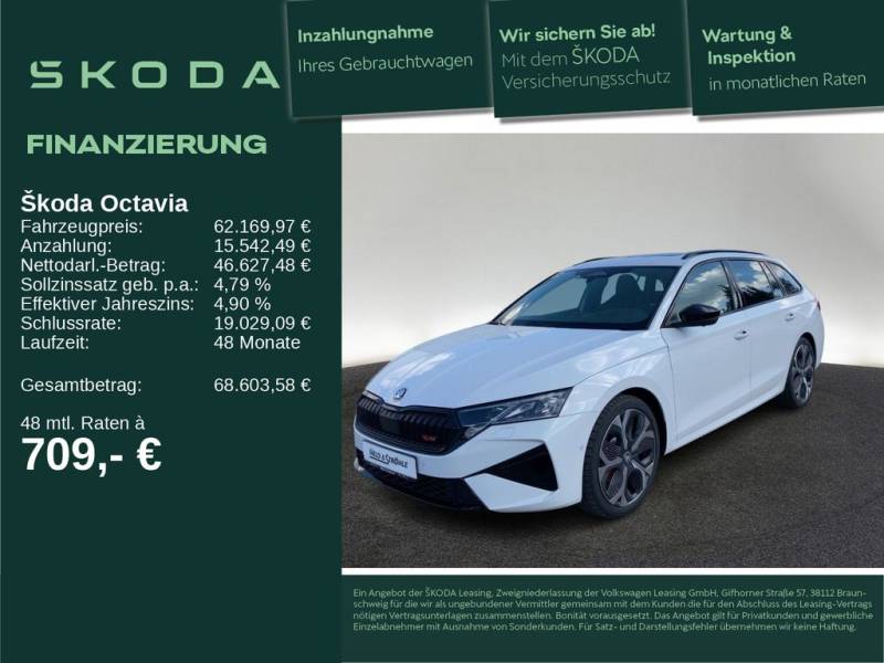 Skoda Octavia Combi RS 2,0 TSI 195 kW AHK PANO HUD 360