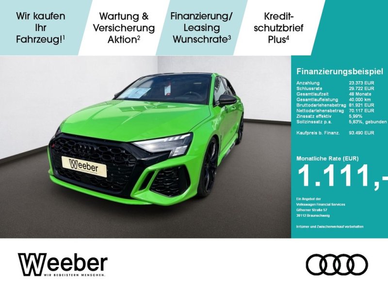 Audi RS3 Sportback Quattro S-tronic ABT Umbau Navi