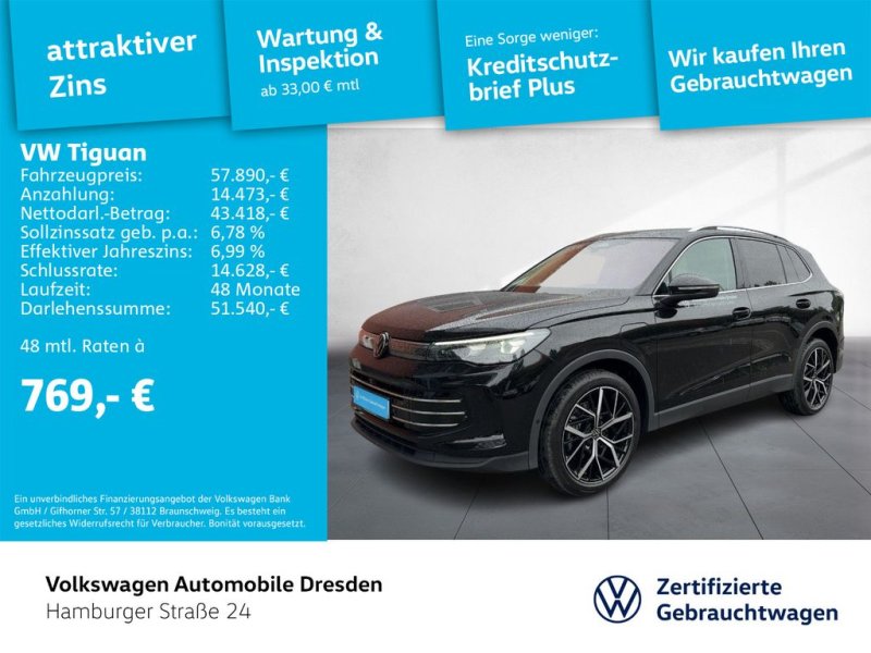 Volkswagen Tiguan Elegance 1.5 eHybrid OPF 6-Gang-DSG