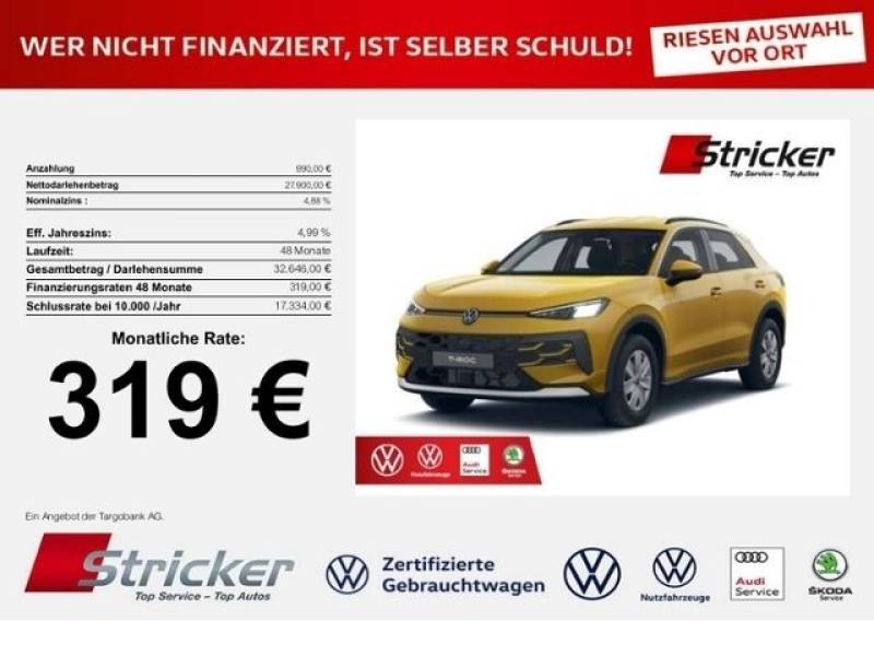 Volkswagen T-Roc Trend 1.5 l eTSI 319,- mtl Side Assist LE
