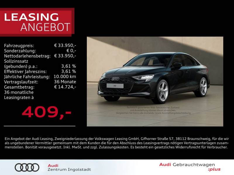 Audi A3 Limousine 35 TFSI NAVI+ AHK 18" KAM. advanced