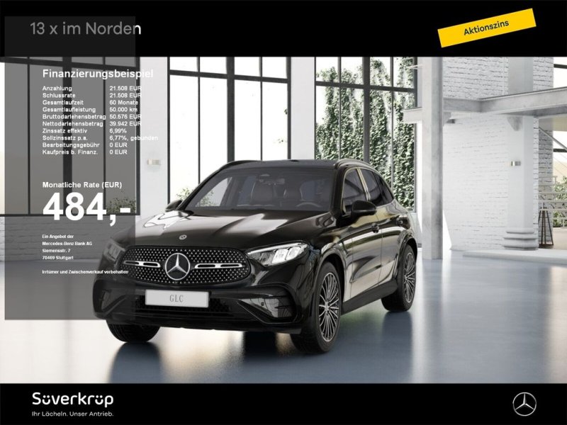 Mercedes-Benz GLC 200 d 4M AMG NIGHT SPUR PANO AHK 360 PDC
