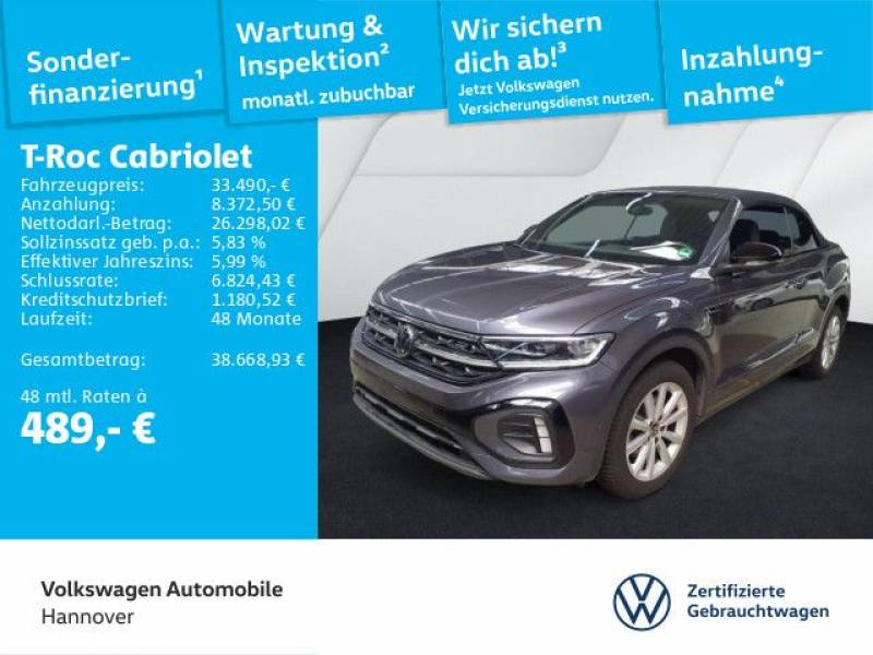 Volkswagen T-Roc Cabriolet 1.5 TSI DSG R-Line Navi LED DigC
