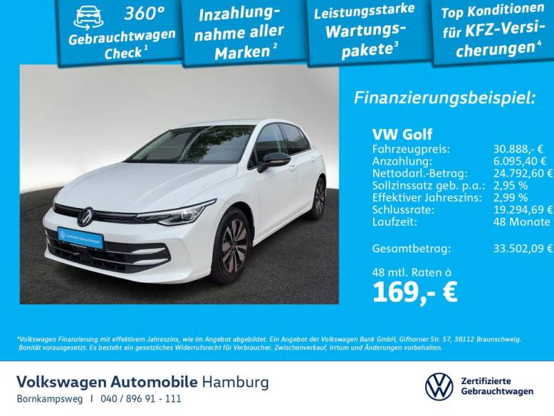 Volkswagen Golf VIII 1.5 eTSI Goal DSG AHK Navi Kamera LED