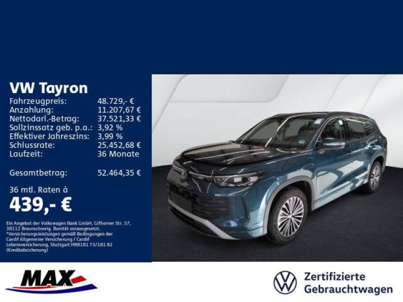 Volkswagen Tayron 2.0 TDI DSG 4MOTION LIFE AHK+IQ.LIGHT+ACC