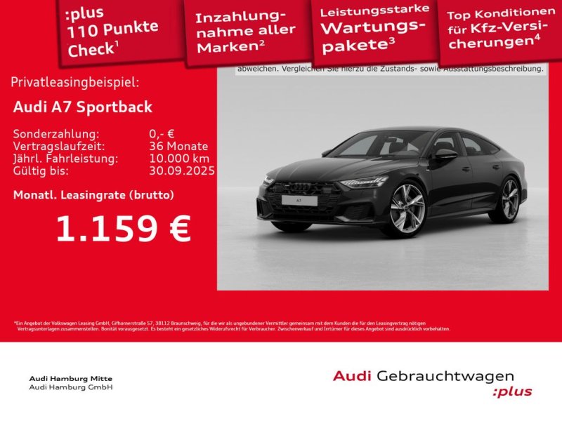 Audi A7 Sportback 50 TDI quattro tiptr. S line Pano M