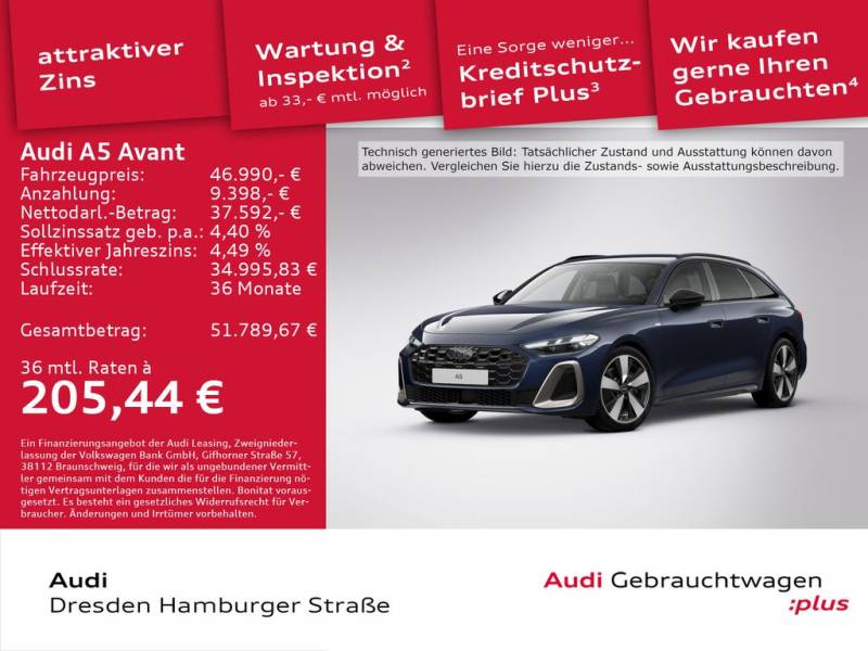 Audi A5 Avant edition one TFSI S-line AHZV Matrix LED