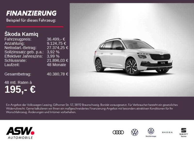 Skoda Kamiq Balance 1,5 TSI 150PS DSG ACC PDC SHZ AHK