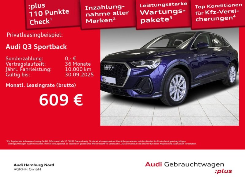 Audi Q3 Sportback 35 TFSI S tronic Rückfkamera Navi